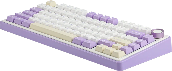 Epomaker x Aula F75, Purple, LEDs RGB, hot-swap, LEOBOG Reaper, USB/Bluetooth, US