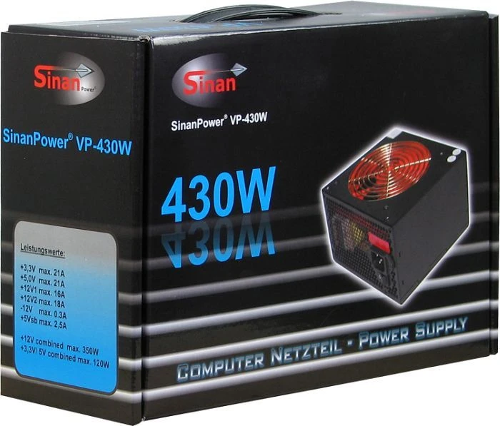 Inter-Tech SinanPower VP-430 430W, ATX 2.2