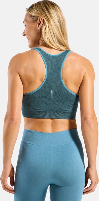 Odlo Seamless Medium Ceramicool Sport-BH provincial blue melange (Damen)