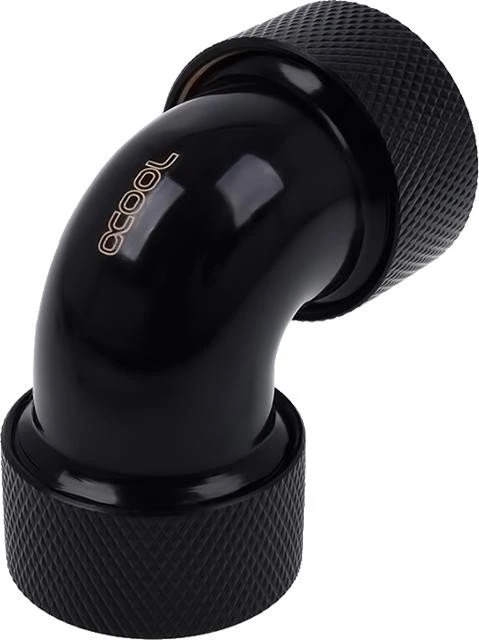 Alphacool Eiszapfen 90° 16mm L-Verbinder für Rohre G1/4", schwarz