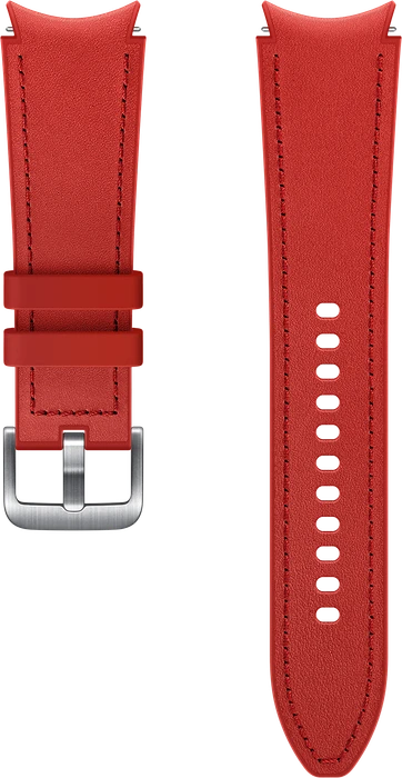 Samsung Hybrid Leather Band 20mm M/L rot