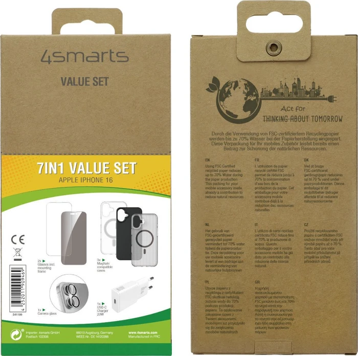 4smarts 7in1 Value Set für Apple iPhone 16