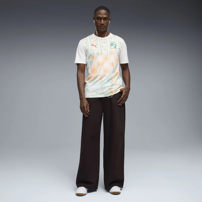 Puma FIFA WM 2026 Elfenbeinküste Auswärtstrikot kurzarm puma white/warm chestnut (Herren)