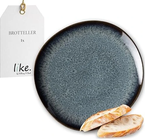 like by Villeroy & Boch Lave Gris Brotteller 17.5x17cm