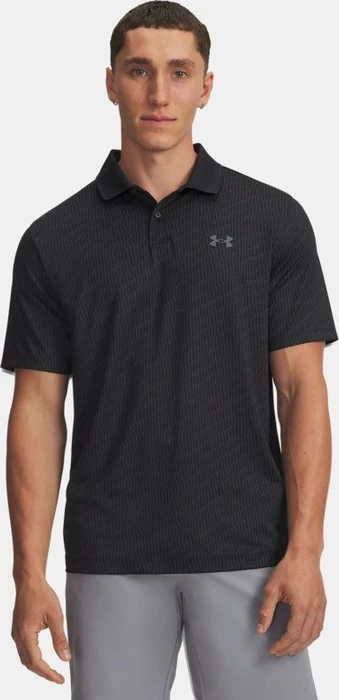 Under Armour Matchplay Printed Poloshirt kurzarm black/anthracite/pitch gray (Herren)