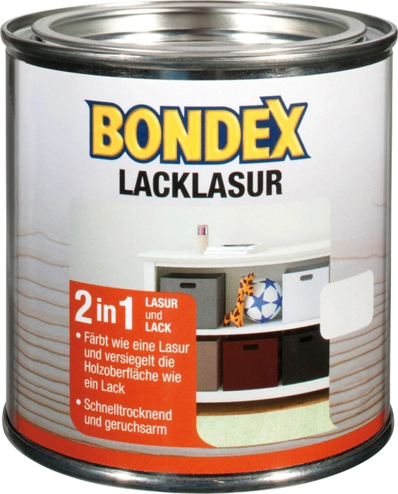 Bondex Lacklasur 2in1 innen weiß, 750ml