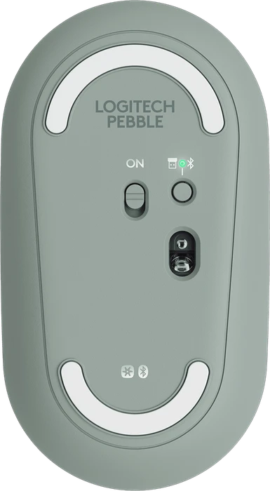 Logitech M350 Pebble Wireless Mouse Eucalyptus, USB/Bluetooth
