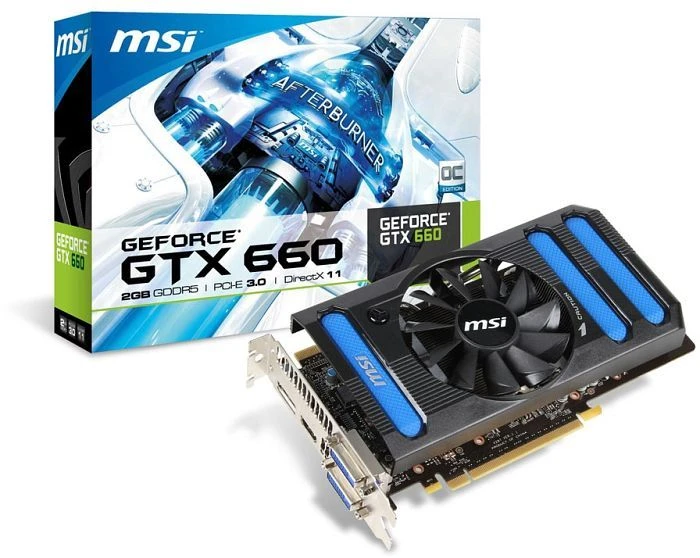 MSI GeForce GTX 660, N660-2GD5/OC, 2GB GDDR5, 2x DVI, HDMI, DP