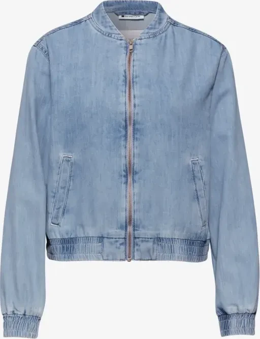 Street One Blouson im Denim-Look mit Taschen Jacke ultra bleach random washed (Damen)
