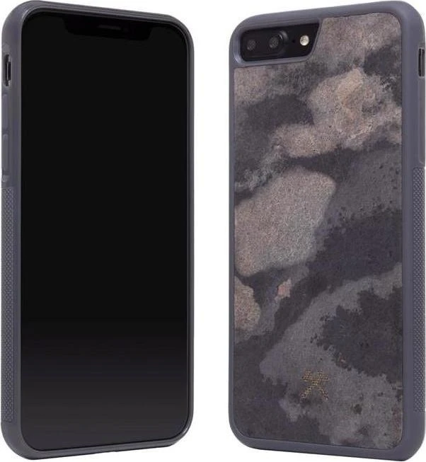 Woodcessories EcoCase Stonez Airshock für Apple iPhone 7 Plus/8 Plus grau