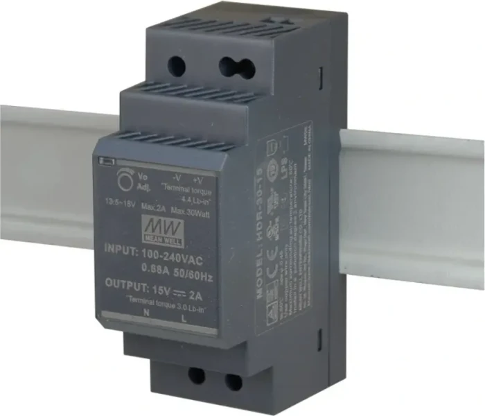 Mean Well Schaltnetzteil, Hutschiene, 30W, 15V, 2A
