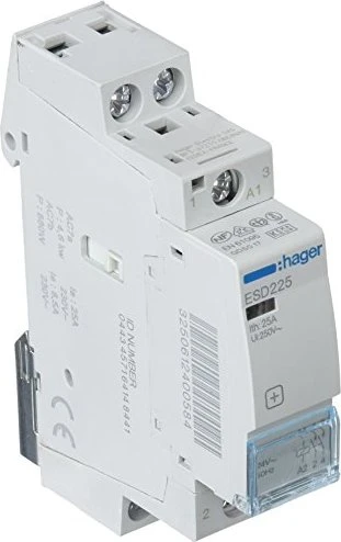 Hager Esd425 Installationsschütz 24V 4 Schließer 4Polig 25A - MQNCEM Hager Esd425 Installationsschütz 24V 4 Schließer 4Polig 25A - MQNCEM