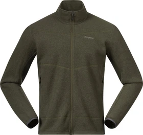 Bergans Rabot Merino Fleece Midlayer Funktionsjacke dark olive green (Herren)