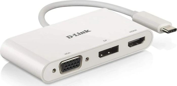 D-Link 3-in-1 USB-C to HDMI/VGA/DisplayPort Adapter