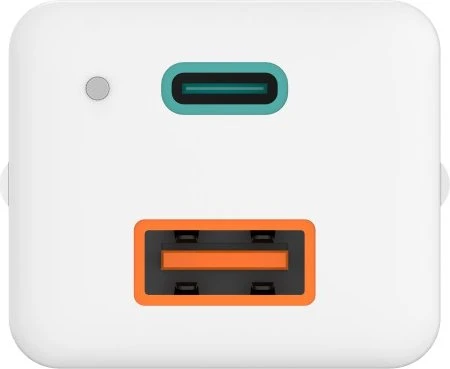 Hama Schnellladegerät 1x USB-C PD 1x USB-A QC Mini-Ladegerät 38W weiß