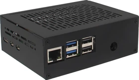 Geekworm Gehäuse für Raspberry Pi 5 X1011 Shield, schwarz