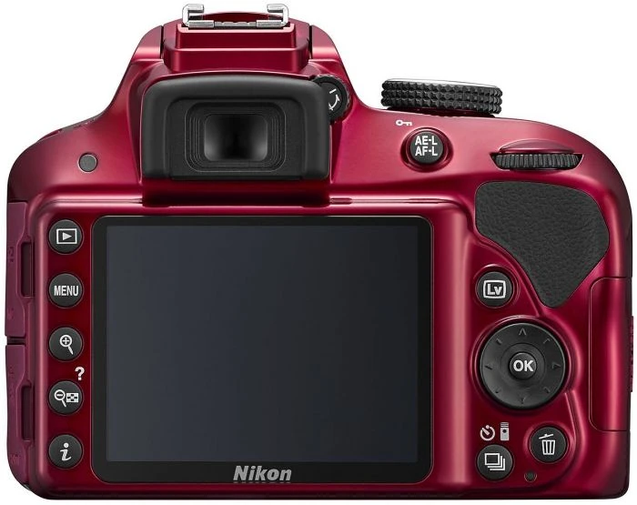 Nikon D3300 rot mit Objektiv AF-S DX 18-55mm 3.5-5.6 G II VR
