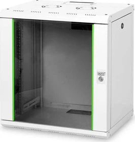 Digitus Professional Unique Serie Wandschrank 12HE, Sicherheitsglastür, IP2X, grau, 450mm tief