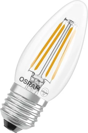 Osram Ledvance LED Retrofit Star Classic B 40 Filament 3.4W/827 E27 klar, 6 Stück