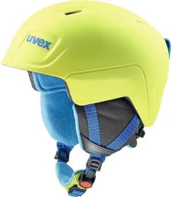 UVEX Manic Pro Helm lime/blue met mat (Junior)