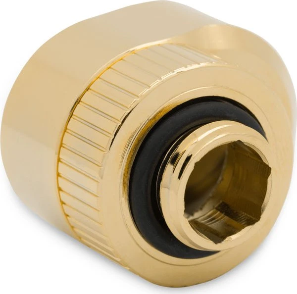 EK Water Blocks Quantum Line EK-Quantum Torque Rotary Offset 7, G1/4", 7mm Versatz, gold