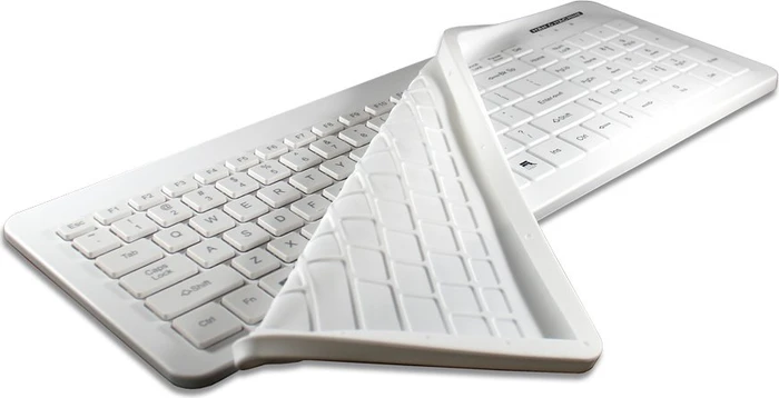 Man & Machine Very Cool Flat Keyboard, weiß, USB, DE