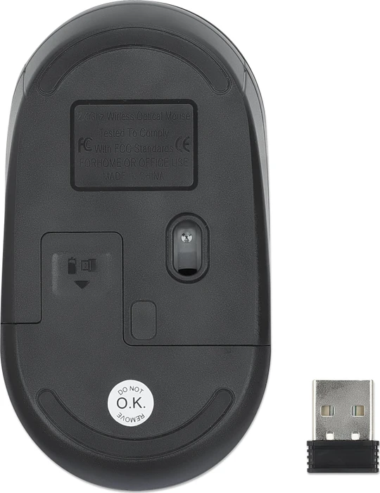 Manhattan Wireless Performance Maus III schwarz, USB