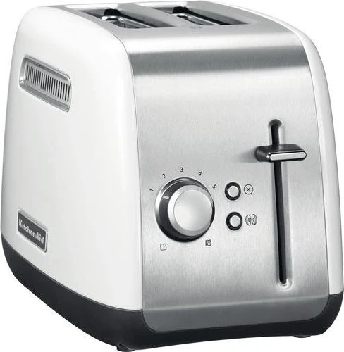 KitchenAid Toaster 5KMT2115EWH Classic | 2-Scheiben | extra breite Schlitze | Bagel-Funktion | Brothebefunktion | Weiß
