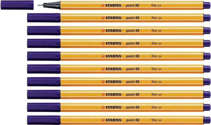 STABILO point 88 nachtblau, 10er-Pack