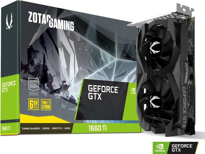 Zotac Gaming GeForce GTX 1660 Ti, 6GB GDDR6, HDMI, 3x DP
