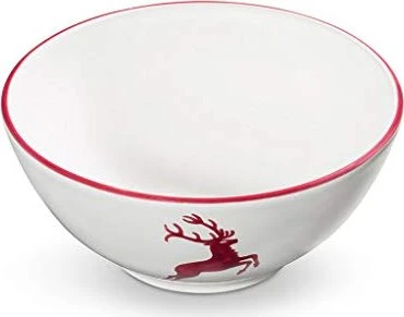 Gmundner Keramik Bordeauxroter Hirsch Schüssel 20cm