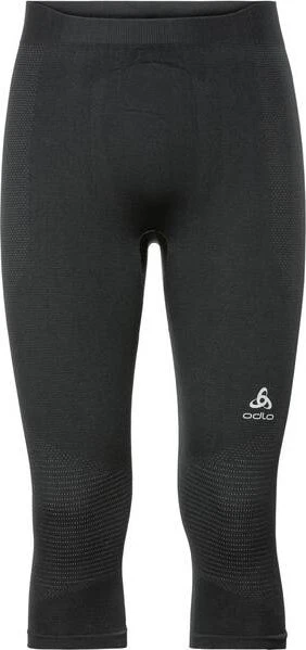 Odlo Performance Warm Hose 3/4 black/odlo concrete grey (Herren)