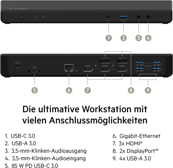 Belkin INC007, USB-C 3.0 [Buchse]