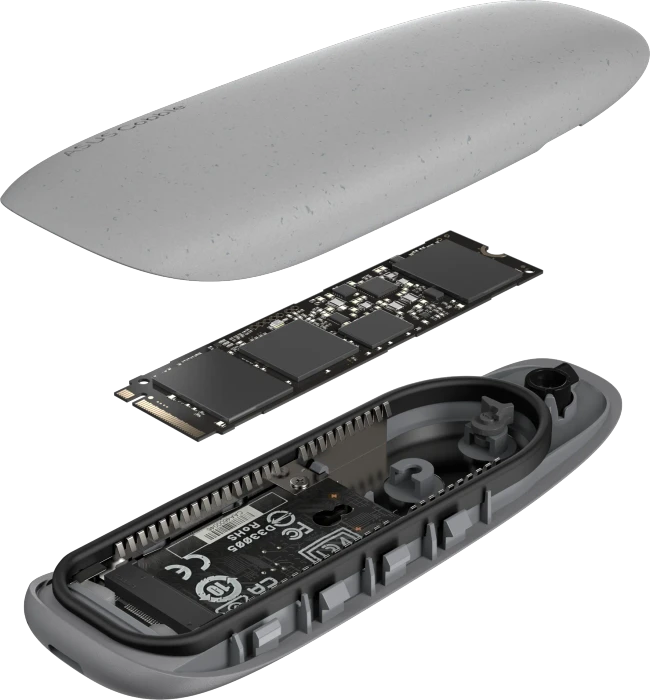 ASUS Cobble SSD Enclosure, grau, USB-C 3.1