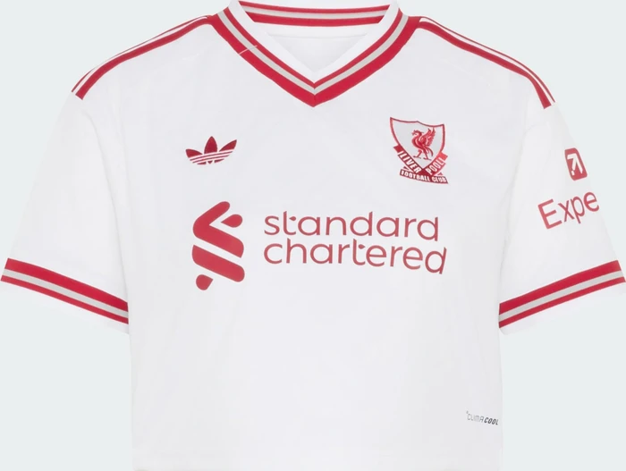 adidas Liverpool FC Crop-Top 2026/2027 Auswärtstrikot kurzarm (Damen)