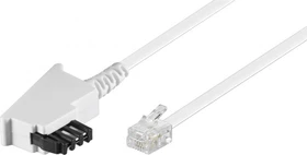 Wentronic TAE-F-Anschlusskabel (Universal-Pin Out) weiß, 6m