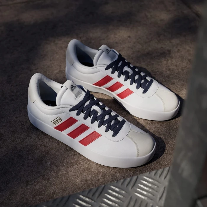 adidas VL Court 3.0 cloud white/better scarlet/team navy blue 2 (Herren)