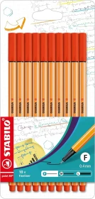 STABILO point 88 rot, 10er-Pack