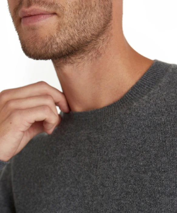 Falke Luxury Rundhals Pullover dark grey-heather (Herren)