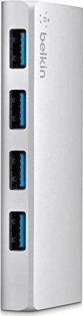 Belkin USB-Hub, 4x USB-A 3.0, USB 3.0 Micro-B [Buchse]