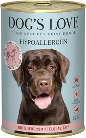 PetCo Dog's Love hypoallergen, Pferd mit Pastinaken und Tomaten, 2.40kg (6x 400g)