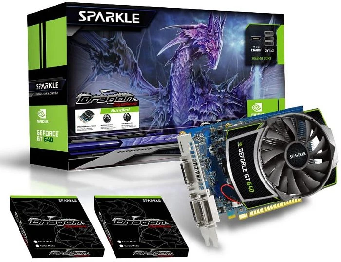 Sparkle GeForce GT 640 OC Dragon Cyclone, 2GB DDR3, 3x DVI, Mini HDMI