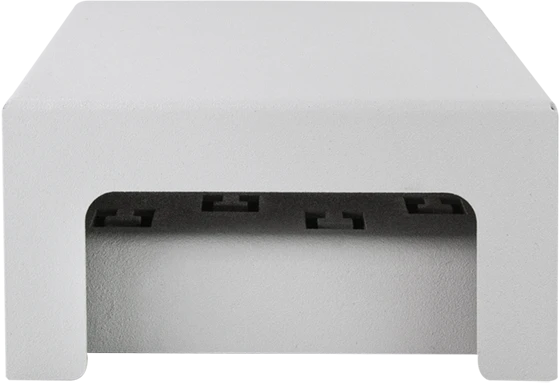 LogiLink Konsolidierungspunkt-Gehäuse für RJ-45 Keystone Module, 4-Port, grau