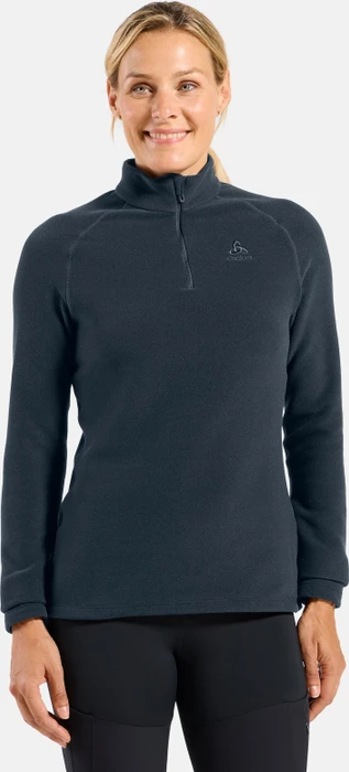 Odlo Rigi Mid Layer Half Zip Laufshirt langarm dark sapphire (Damen)