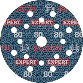 Bosch Professional EXPERT O780 Folienschleifblatt K80, 125mm, 50 Stück