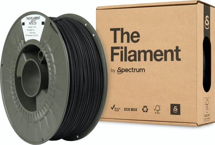 Spectrum PETG, schwarz, Spule, 1.75mm, 1.00kg