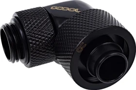 Alphacool Eiszapfen 90° Schlauchanschluss G1/4" auf 16/10mm, schwarz