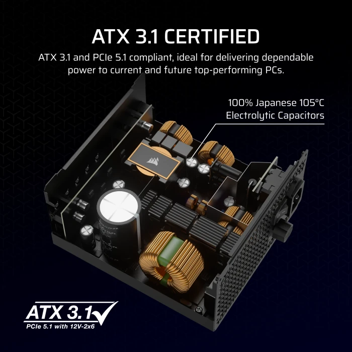 Corsair RMx Series 2024 RM1000x 1000W, ATX 3.1