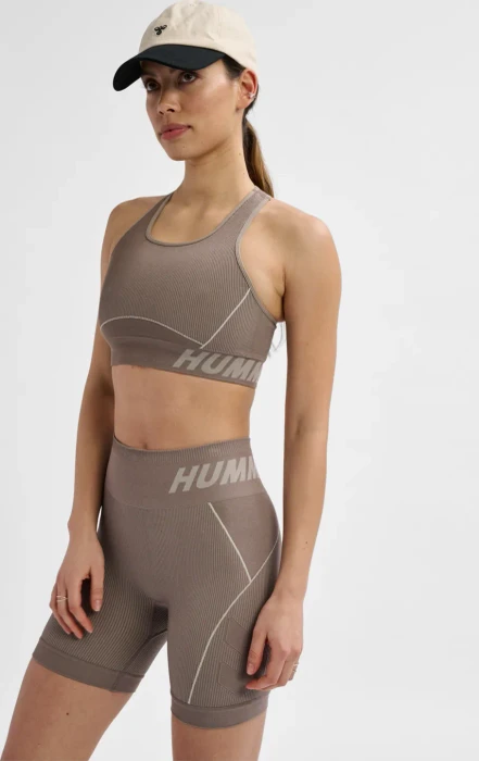 hummel Christel Sport-BH chateau gray/driftwood melange (Damen)