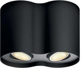 Philips Hue White Ambiance Pillar Spot 2-flammig schwarz